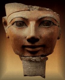 A bust of Hatshepsut